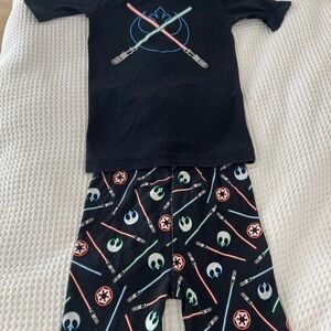 Hanna Andersson Black Star Wars Pajama Set